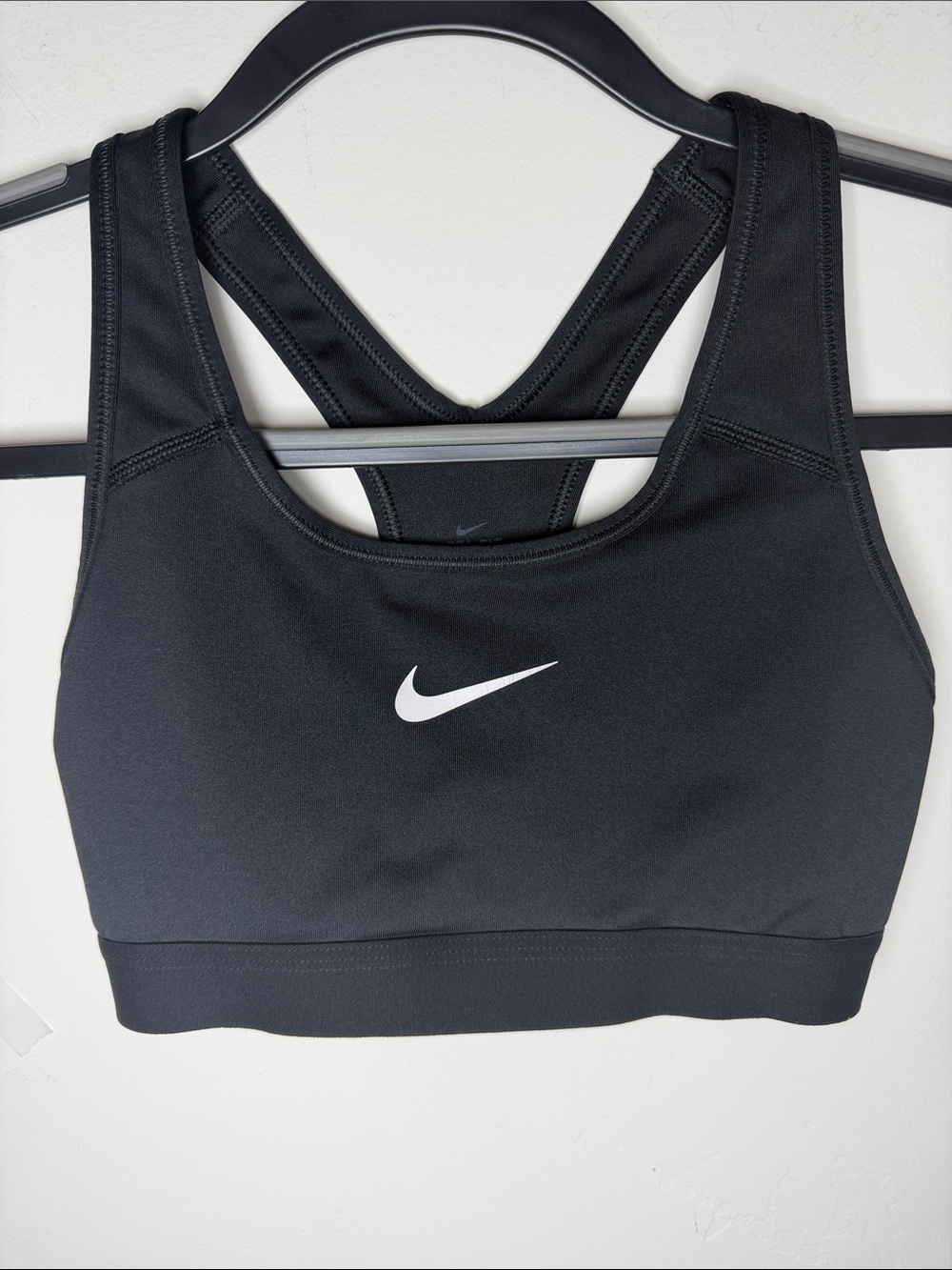 Nike Black Sports Bra black  Racerback Support activewear workout gym yoga XS